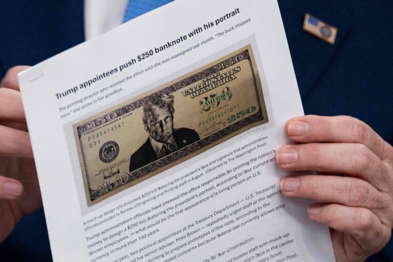 EUA planejam pôr rosto de Trump em nova nota de US$ 250 - 29/05/2026 - Economia